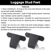 Luggage Bottom Side Stand Feet Replacement Stud Foot Pad for