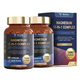 2pcs Totaria Health Complejo Magnesio 700mg Suplemento