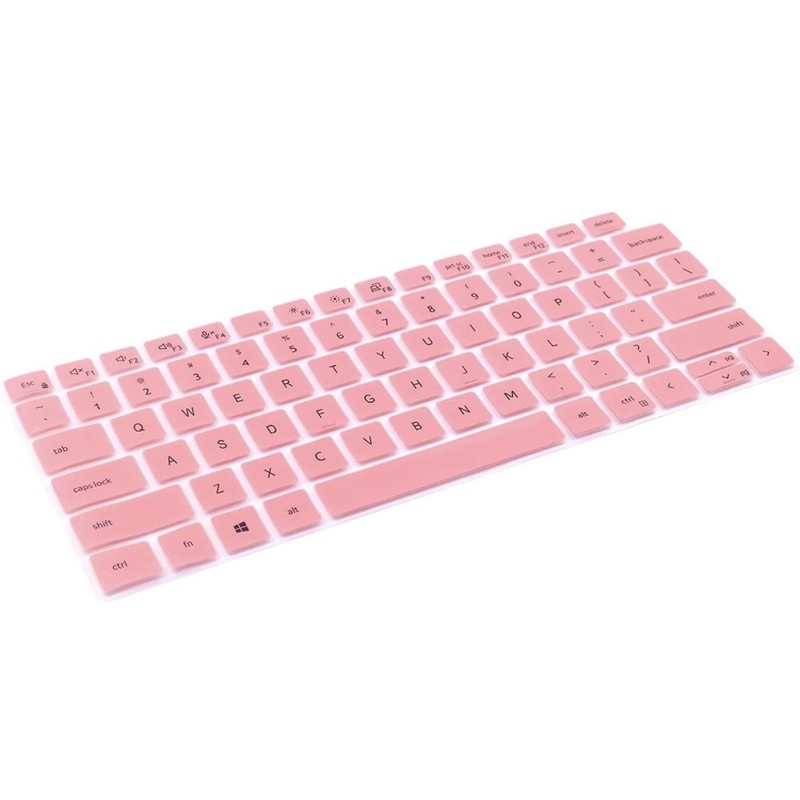 For Dell Keyboard Skin Cover No Side Numbers Solid Pink