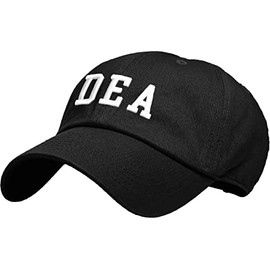 KB-Law-DEA BLK-Classic Law Enforcement Officer Embroidered Vintage Hat Tactical Adjustable Unisex Adult Cotton Baseball Cap