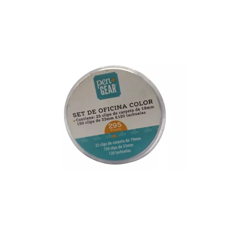 Pen Gear Set De Clips, Sujetadores Y Pines 295 Piezas