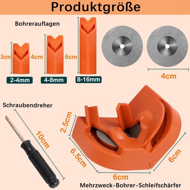 Yuentoen Multipurpose Drill Bit Grinding Sharpener, Drill Sharpener, Drill Grinder,