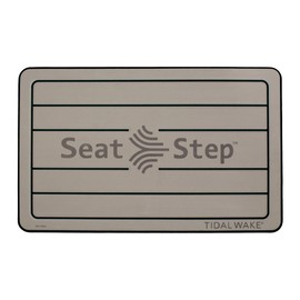 Tidal Wake Seat Step Non-Slip Marine Mat–Protects Boat Seats & Upholstery from Rips, Dirt & Wear from Stepping on Seats-Ideal for Cushions, Seat Covers, Vinyl Upholstery (Taupe/Black)