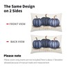 aportt Navy Blue Fall Pumpkin Lumbar Pillow Covers 12X20 Inch