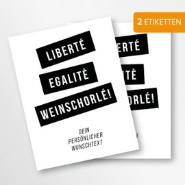Moonworks® Weinetikett personalisiert Spruch lustig Geburtstag Flaschenetikett selbstklebend Weingeschenk mit Wunschtext Weiss unisize