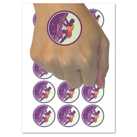 Mountain Climber Rock Climbing Hiking Temporary Tattoo Water Resistant Fake Body Art Set Collection - 54 1" Tattoos (1 Sheet)