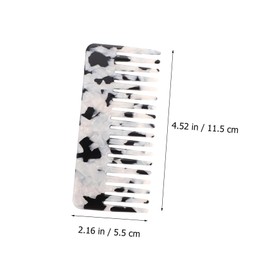 Healvian Acetate Women Wide Tooth Comb, Cellulose Hair Detangling Comb Toothed Hair Comb Widetooth Shower Comb Tortoise Comb Hair Detangler for Pocket Thick Curly Wet Hair B