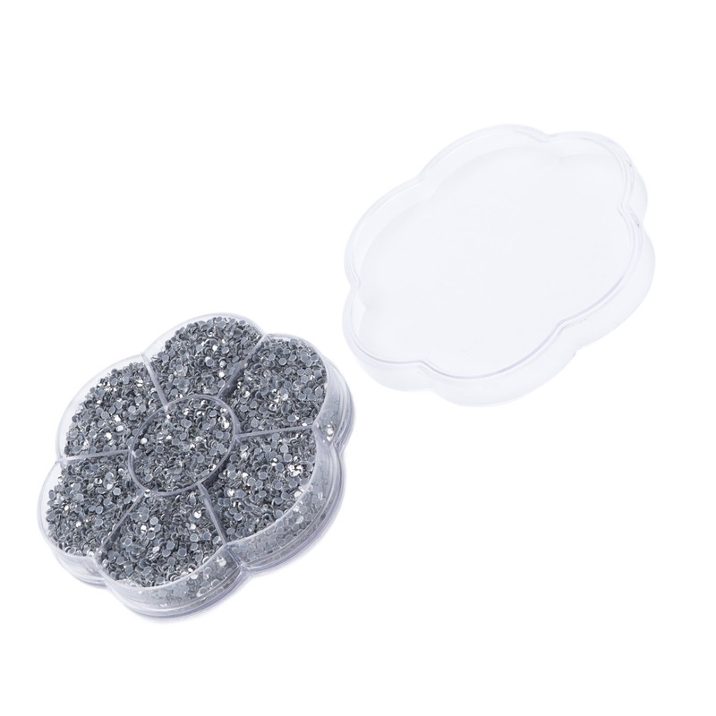 14400Pcs Flat Back Rhinestones Dazzling Colorful DIY Sturdy Iridescent Rhinestones