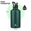 Konokyo Insulated Water Bottle with Straw,87 oz 3 Lids Water