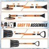 Wikihhome 42" Ice Scraper and Extendable Snow Brush, Detachable Snow