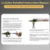 YUNPLE HVAC Valve Core Removal Tool, 1/4" Vacuum-Rated Valve Core