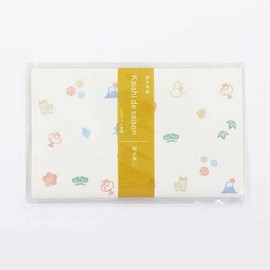 Kamiiso SAIEN No.3029 Kaishi de Saison Fukuyokai Paper 6.9 x 5.7 inches (175 x 145 mm), Pack of 20