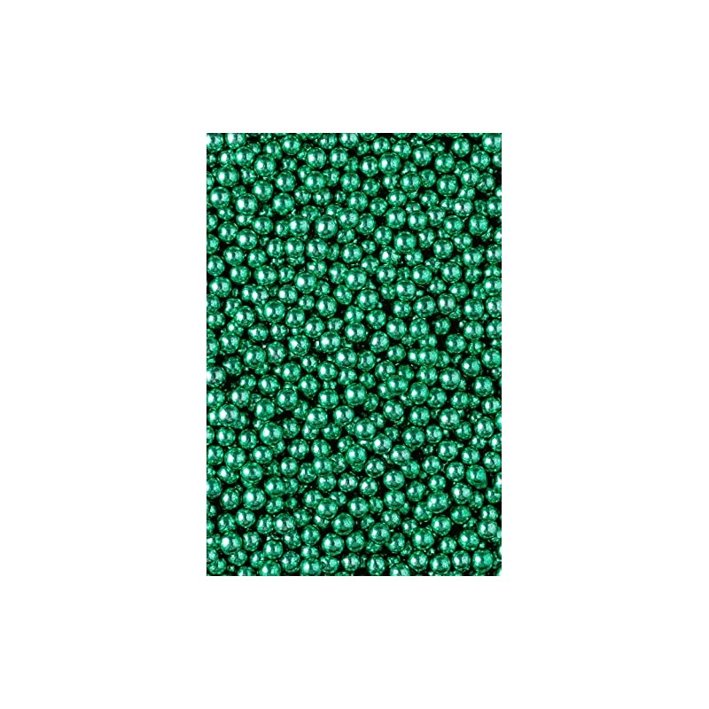 SPRINKLY - Metallic Pearls - Green - 6mm - 30g