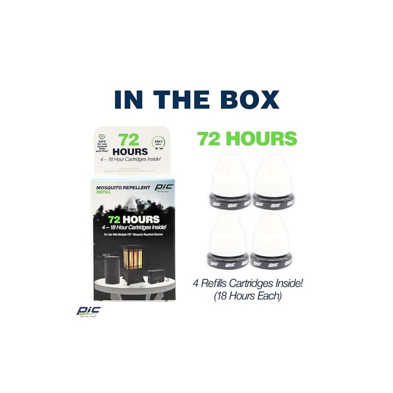 PIC Portable Mosquito Repellent Refill-72 hrs