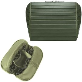 Makeup Brush Holder Travel, Compact Lightweight Accessory for Travel and Daily Use - Makeup Fold Down Design Dividers