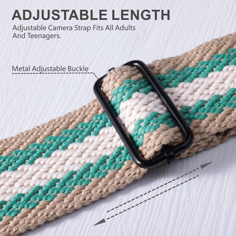 Padwa Lifestyle Adjustable Camera Strap - 2" Top Layer Cowhide