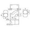 Inaba Denko LDIF-70-B Cosmetic Pipe Cover, Step Joints, Brown