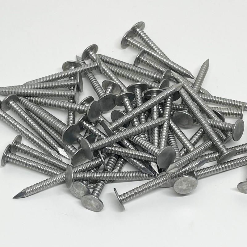 1.75”-RING SHANK ALUMINUM - ROOFING SIDING NAILS - Vinyl &