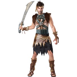 InCharacter Barbarian Gladiator Adult Costume, Brown, X-Large