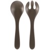 Blackened Wood TT20745272 Serving Server Fork and Spoon Serving Set,