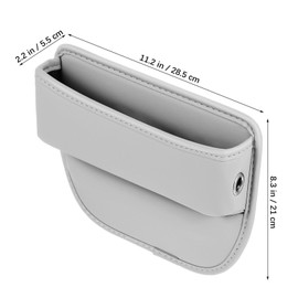 Mikinona 2 Pcs Car Seat Organizer Seat Gap Organizer Seat Gap Filler Storage Boxes Car Accessories with Car Seat Storage Organizer for Phones Cards Keys