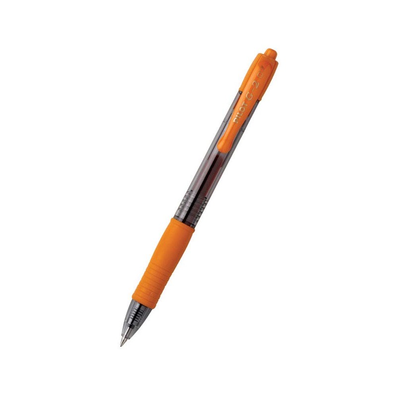 Pilot G207 Retractable Gel Rollerball 0.7 mm Tip - Orange,