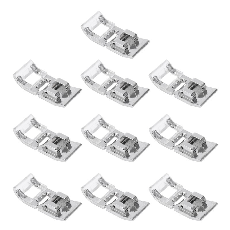 10PCS Straight Stitch Presser Foot Mini Portable Durable Stainless Steel