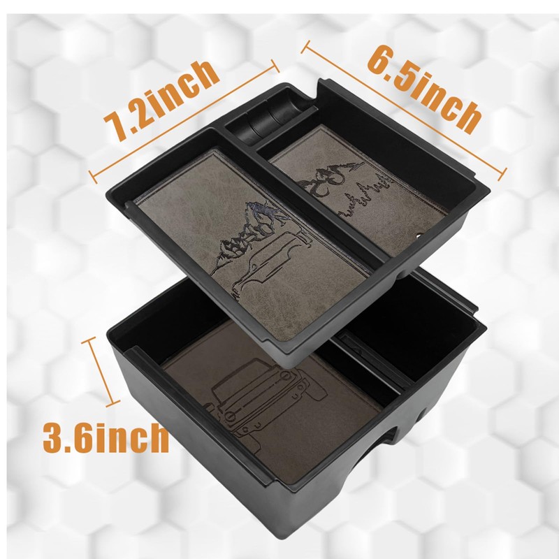 TripleAliners Center Console Organizer Compatible with 2021-2024 Ford Bronco(No for