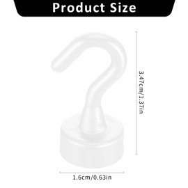 YUXIANLB 12 Pcs Magnetic Hooks, Heavy Duty Magnetic Hooks Cruise for Hanging, Black Small Magnet Cute Hook for Refrigerator, Tiny Cruise Hooks for Classroom, Office, Kitchen, Cruise Cabin