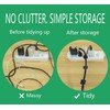 JBWKWELM 50PC Cable Ties Reusable - Cable Straps Multi-Purpose Tie