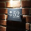 Badgemaster Modern Anthracite House Number Sign Plaque Stainless Steel Standoffs