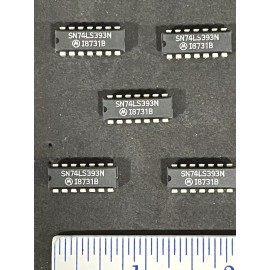 Motorola SN74LS393N IC BINARY COUNTER DL 4 BIT 14 PIN DIP MOTOROLA (LOT OF 5)