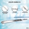 Multipurpose Scalpel Handle No 4 Graduated Stainless Steel Blade Holder