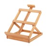 KINGART, Heavy Duty Tabletop Wooden H-Frame Studio Easel, Natural Finish