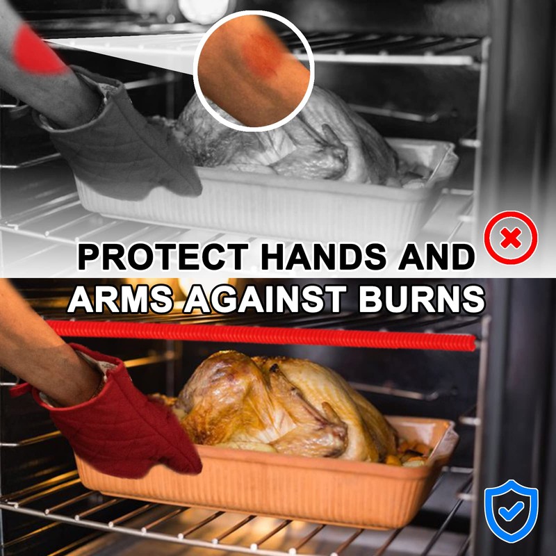 Oven Rack Shields Extra Long 22 Inch, 2 Pack Heat