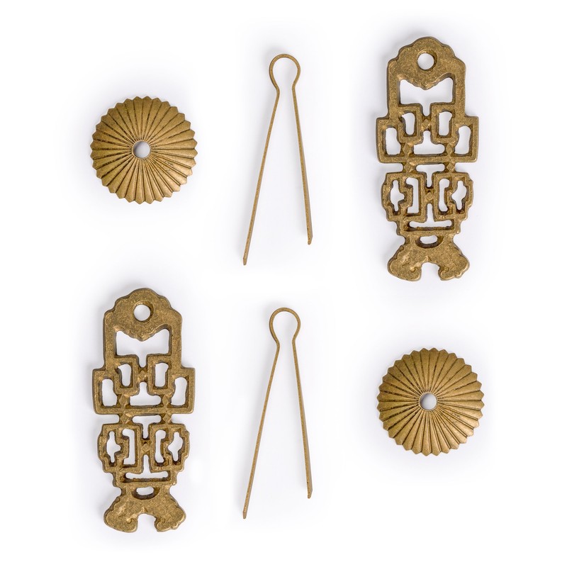 Hardware Philosophy Ancient Throne Brass Hardware Pulls 3.5-Inch - Set