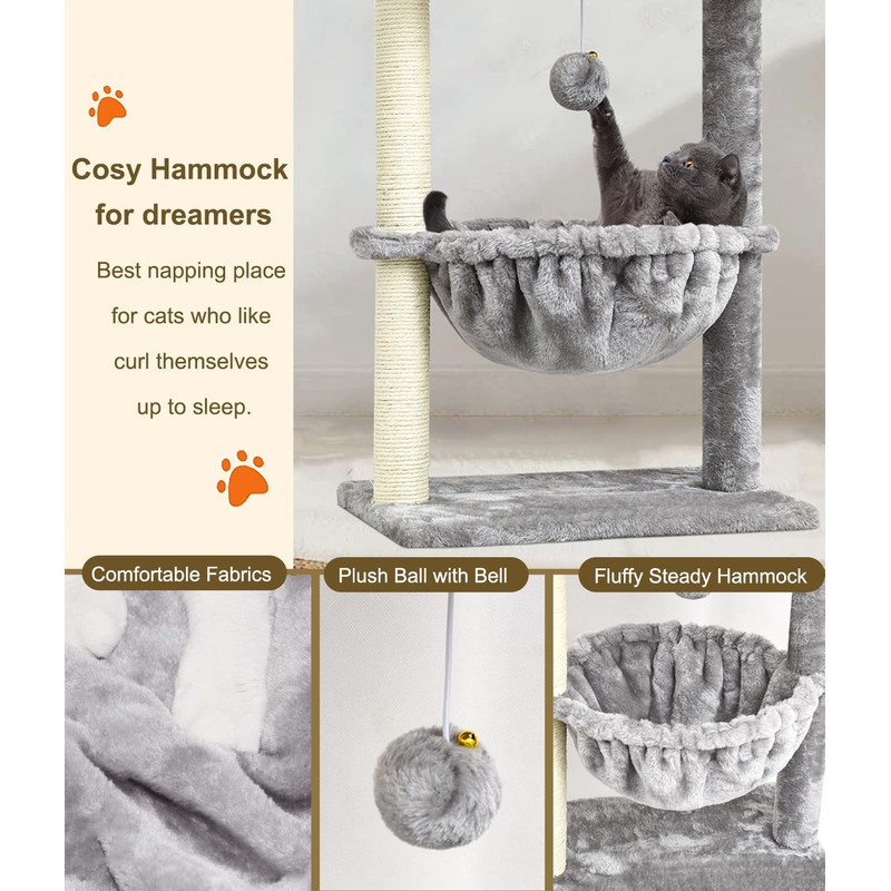 SYANDLVY Small Cat Tree for Indoor Cats, Activity Cat Tower