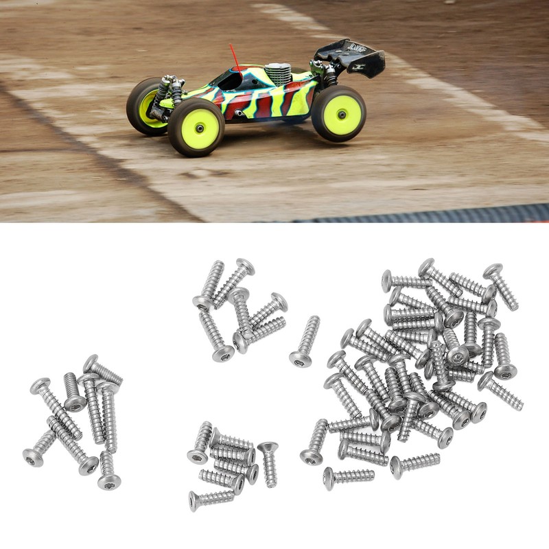 RC Screw Kit Stainless Steel Half Round Head Countersunk Head