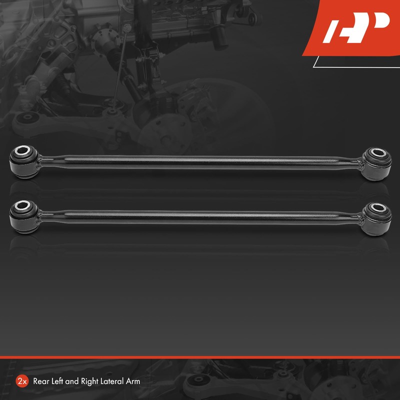 A-Premium 2 x Rear Suspension Lateral Arms, with Bushing, Compatible