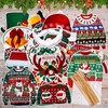 HOWAF 28 PCS Ugly Christmas Sweater Photo booth Props, Happiness