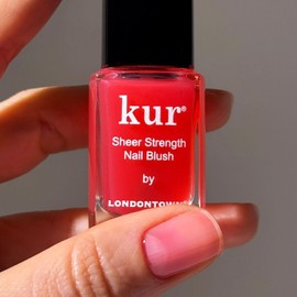 LONDONTOWN- Sheer Strength Nail Blush - Tratamiento fortalecedor y endurecedor de uñas con acabado gelatinoso 2 en 1