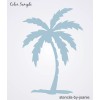 Stencils by Joanie Joanie Stencil 12" tall Coconut Palm Date