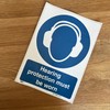 Ensure Safety Compliance with Hearing Protection Must Be Worn Sign