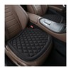 BESULEN Car Seat Covers, 2 Pack Breathable Anti-Slip Bottom Seat Cushion Mat Pad, Universal Four Seasons, Car Front Driver Bottom Seat Protector Covers, Fit for Truck SUV More Vehicles (Black)