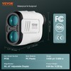 VEVOR Golf Rangefinder, 650 Yards Laser Golfing Hunting Range Finder,