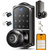Veise VE018 Smart Knob Handle Lock - Fingerprint, App Control,