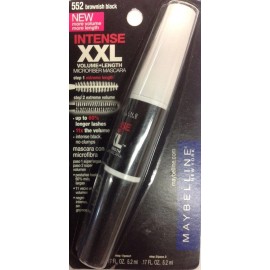 Maybelline XXL INTENSE Volume+Length Mascara BROWNISH BLACK #552 NEW.