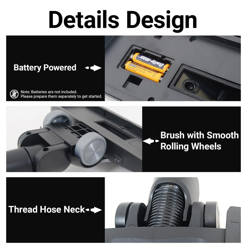 EZ SPARES Compatible with Miele,Vacuum Brush Head Replacement for Miele