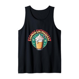 Eggnog Enthusiast Funny Holiday Drink Tank Top