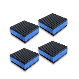 防振クッション スペーサー 4枚セット マット パッド シム 防水 家具 騒音防止 (50㎜×50㎜×22㎜ 4枚)